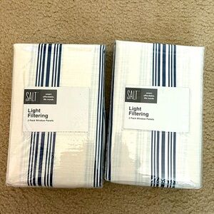 NWT SALT Light Filtering Curtains - 2 PACKS